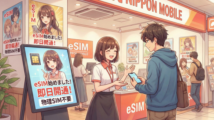 esim キャリアショップ