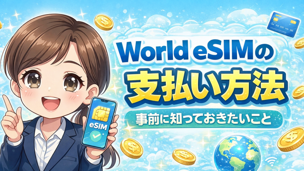 world esim 支払い方法
